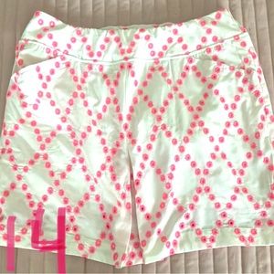 Lilly Pulitzer Monica Skort Prosecco Pink Diamond Eyelet Size 14 NWOT.